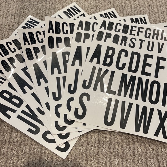 Other - Poster Letters -black